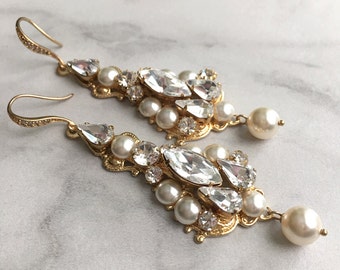 Wedding earrings chandelier