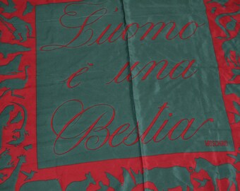 Vintage Moschino silk scarf