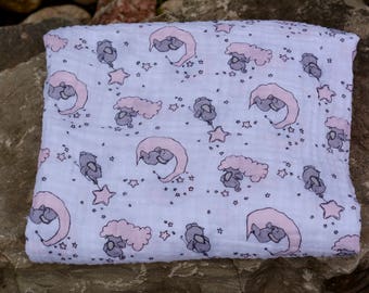 Swaddle Blanket/ Double Gauze Blanket/ Muslin Baby Blanket/ Double Gauze Swaddle/ Baby Shower Gift