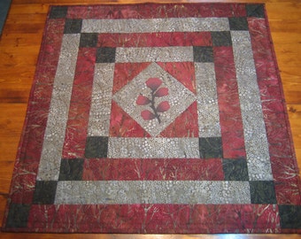 Quilted Batik Table Topper