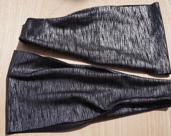 Black & Silver Space Dye Fitness Headband/Yoga Headband/Exercise Headband/Workout Headband