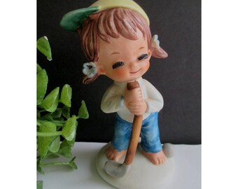 Golf Girl Figurine * Sports Girl Figurine * Napcoware * 1986