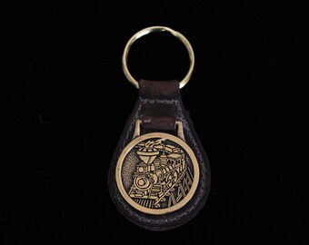 Vintage Train Keychain