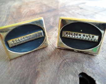 Vintage Golden Rule Cuff Links