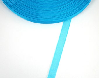 BLUE Caribbean 5 X 10 mm organza Ribbon meters