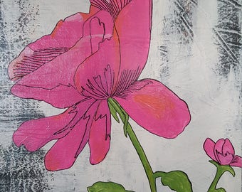 Pink rustic flower
