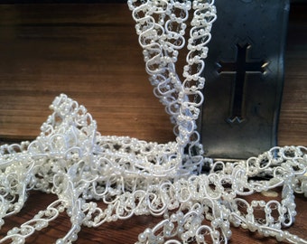 Vintage Pearl Trim, Sewing Trim, Over 7 Yards