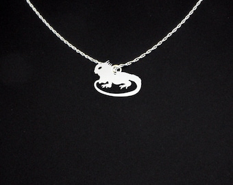 Iguana Necklace - Iguana Jewelry - Iguana Gift