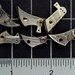 Lot 6 Antique Pocket Watch Balance Bridges Brass & Steel, Watch Parts, Gear Plate, for Mixed Media, Crafts, Steampunk Art Supplies 04211