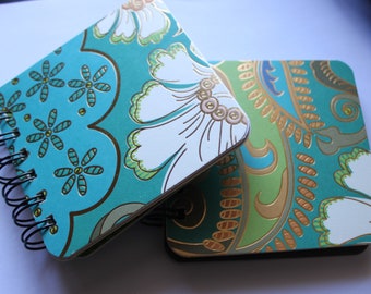 Teal / Green / Gold - Post It Note Holder Planner - Set of 2