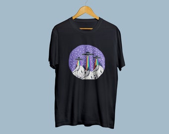 Space Shirt UFO T Shirt Nasa Printed T-Shirt NASA T-Shirt Nasa Tee Space T-Shirt Sience Shirt Cool Tee Nasa Gift Friendsgiving TU1030
