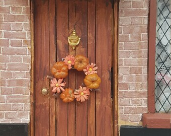 Miniature Pumpkin Wreath