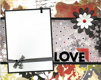 Love - 12x12 Premade Scrapbook Page