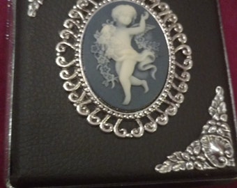 Cherub Black Faux Leather Gothic cigarette case / wallet / card holder