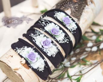 Lavender Rose Plum Tieback