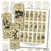 Alice in Wonderland Patent Medicine or Potion Label bottle digital collage sheet 1x3 labels for antique bottles