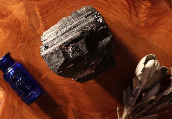 Large Black Tourmaline Chunk 3.26kg, Natural Black Tourmaline, Black Tourmaline Slab, Raw Black Tourmaline, Protection, Meditation,