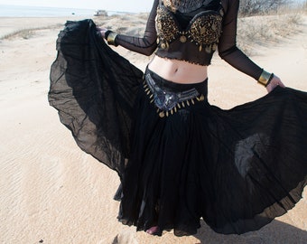 Black Gypsy skirt, Maxi skirt, Rework skirt, tribal maxi skirt, Bohemian skirt, Cotton skirt, tribal patchwork, Black witchery, Belly dance