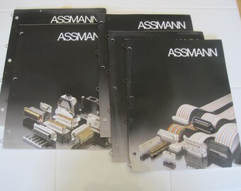 Lot Of 5 Vintage Assmann Electronics Catalogs German