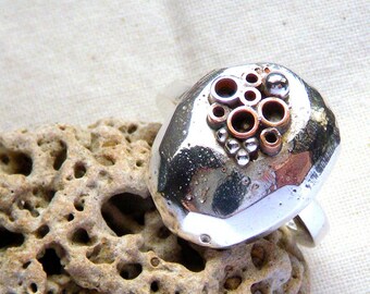 Barnacle Ring from 'Les Petits Cailloux' series by Cari-Jane Hakes, Hybrid Handmade