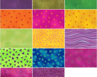 Laurel Burch Tropical Dream Basic Strips Clothworks Fabric