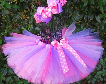 SALE-Baby Tutu Purple Pink Tutu 1st First Birthday Tutu Unicorn Tutu Cake Smash Tutu Girls Tutu Set Newborn Infant Toddler Tutu Rapunzel