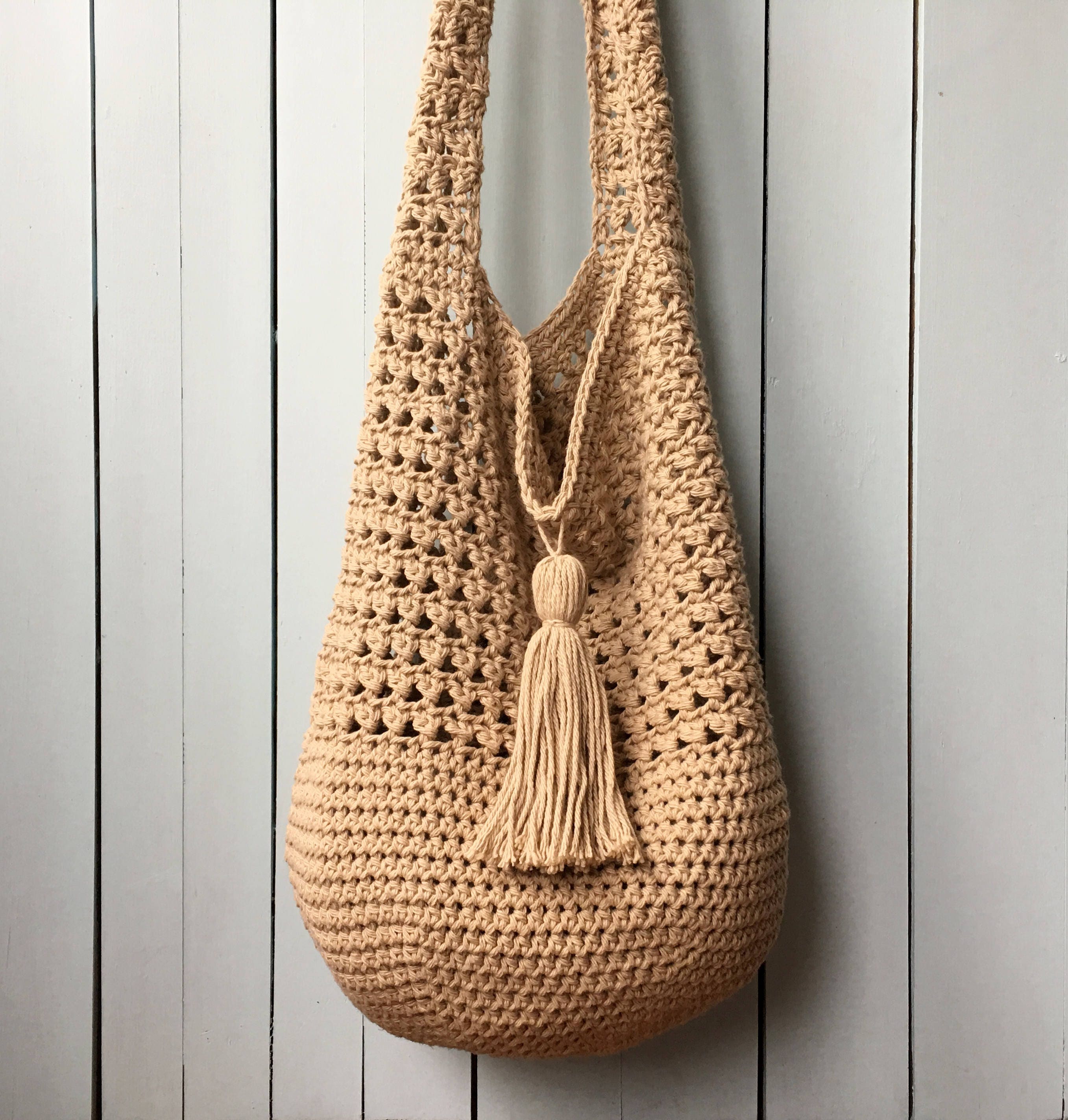 Crochet Tote Bag PATTERN Bucket Bag Crochet Pattern Boho