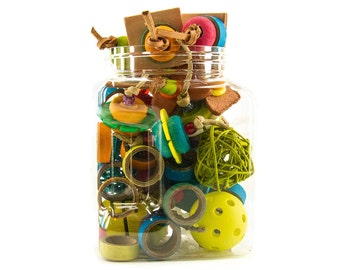 Jar of Parrot Foot Toys Parrot Accessories Toys for Parrots Bird Products Bird Toys