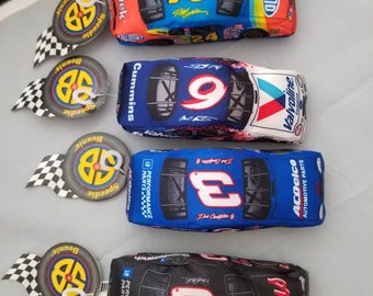 NASCAR Speedie Beanie Collectable Cars 4 in set
