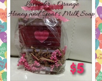 Lavender-Orange Honey and Goat's Milk Soap