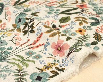 Cotton + Steel Amalfi canvas - herb garden natural - 50cm
