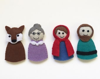Fairytale Finger Puppets∶ Little Red Riding Hood life toys