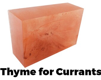 Thyme For Currants - Handmade Soap Bar (currant and thyme scent) //vegan, made in Canada//