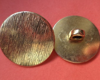 8 metal buttons gold buttons 20 mm (1380)