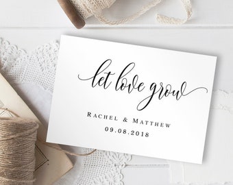 Let love grow tags printable Wedding favor tags template Succulent favors tag Let love grow tags download Succulent tag Wedding pdf #vm11