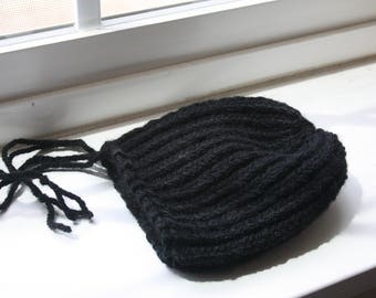 Black Drawstring Pouch