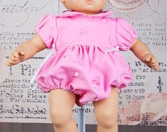 Doll Romper pattern - Mini Vintage Baby Romper PDF pattern - 15 and 18 inch