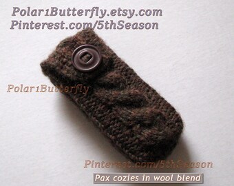 Pax 2 / Pax 3 Vaporizer Cover, Ploom Pax Case, Vape Cozy Hand Knit in Purple Plum, Pax Accessories