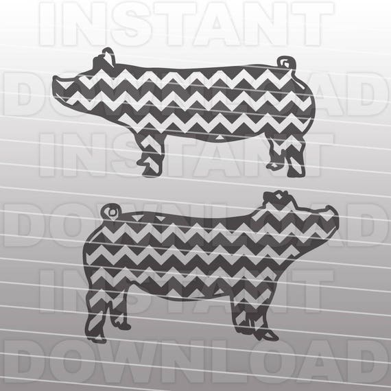 Download Chevron Show Pig SVG FileShow Pig SVG FileFarm Animal