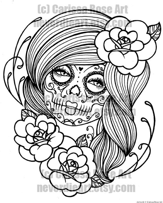 Download Digital Download Print Your Own Coloring Book Outline Page