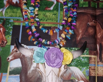 Colorful Longhorn Necklace