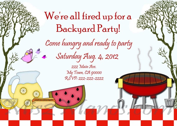 barbecue party invitation