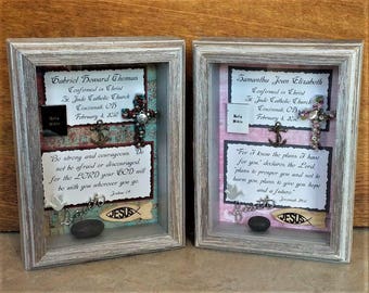 Catholic Confirmation Gift, Catholic Saint Name, Saint's Name Decor, Customized Confirmation Gift, Gift From Sponsor or Godparent, Communion