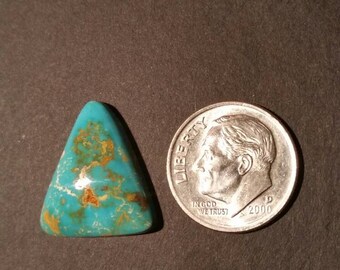 Genuine, natural Battle mountain blue gem turquoise cabochon,Lander county nevada, untreated.