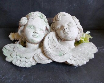 Vintage Cherub Angel Architectural Salvage . Wall Hanging