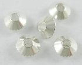 10 beads bicone spacer beads 4mm. (9998420)