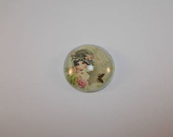 1 cabochon Magnifier with 30 mm retro image