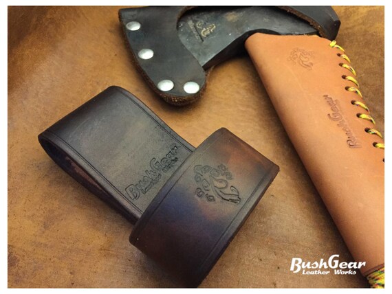 leather axe belt loop holster
