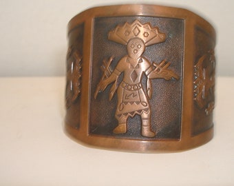 Vintage copper cuff