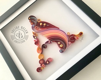 JJBLN | Quilled Paper Art: Monogram for A